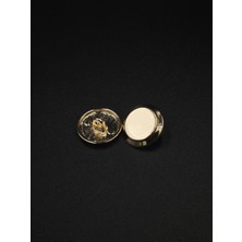 Nesgo Moda Kararma Yapmayan Ekstra Parlak Askı Kaplama Metal Blazer Düğme Free Sarı 32 Boy 20 Mm/6 Adet