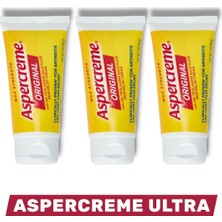 Aspercreme Ultra Vücut Ağrılarında Etkili Bitkisel Içerikli Masaj Kremi 50 ml x 3 Adet