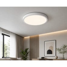 Ack LED Panel Spot Tavan Armatür Sıva Üstü/sıva Altı  Yuvarlak 24W 3000K-4000K-6500K Cct 2200LM Beyaz Kasa AP03-02490