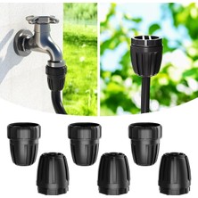 Damla Sulama Parçaları, 3 x Pvc Dişi Hortum Threa+3 x Dikenli Dişli Uç Tapaları