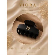Yiora Premium Seri Ithal Kemik Asetat Iz Yapmaz Kaydırmaz Mandal Toka 6cm