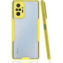 The Gencoo Xiaomi Redmi Note 10 Pro Kılıf Platin Silikon - Sarı