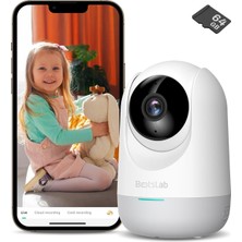 Botslab C211 2k Pro Wifi 360° Akıllı Güvenlik Kamerası Iç Mekan Ip Kamera Bebek Monitörü Ev