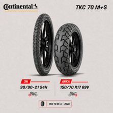 Continental Tkc 70 M+S 90/90-21 54H - 150/70 R17 69V Ön Arka Motosiklet Lastik Takımı 2026