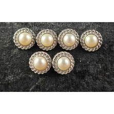 Nesgo Moda Incili Taşlı Düğme ( 6'lı Seri )