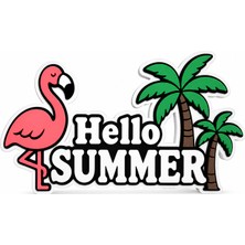 Yapı3D Hello Summer Dekoratif Masaüstü Yazısı – Yaz Temalı Dekoratif Süs – Ofis, Ev ve Parti Dekoru