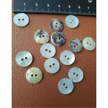 Nesgo Moda Sedef 1.kalite Doğal Gerçek Sedef 13MM Düğme 1 Paket 20 Adet