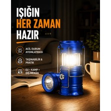 Skygo Güneş Enerjili Katlanabilir Kızaklı Kamp Feneri – USB Şarjlı, Çok Yönlü ve Dayanıklı Tasarım