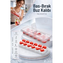 Buz Kalıbı - Bas-Bırak Kapaklı Silikon Buz Kalıbı 720630
