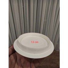 13 cm Beyaz Soba Baca Kapatma Kapağı Plastik Düz Model