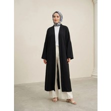 Foremia Kimono Uzun Dubai Hırka-Siyah -