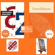Türk Dil Kurumu Yayınları Ortaöğretim - Lise / Yazım Kılavuzu (600 Sayfa) & Ortaokul Sözlüğü Türkçe Sözlük (1470 Sayfa) - Türk Dil Kurumu- Telefon Tutucu Hediye