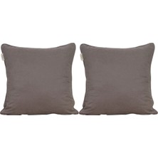 Goccia Home 2'li Kırlent Kılıfı Biyeli Dekoratif Bohem Soft Koltuk Sırt Hediyelik Punch Yapılabilir Pembe