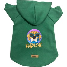 Kazan Hobi Monopetz Kapişonlu Polar Sweatshirt Köpek ve Kedi Kıyafeti & Elbisesi Yeşil Radical Xl