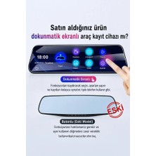 Morado Se siente Perfecto 2k Ekran Tam Dokunmatik 9.66” Dikiz Ayna Araç Içi Kamera (1080P Arka)
