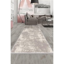 Kazan Hobi Pelangi Bej Eskitme Desen Yıkanabilir Kaymaz Taban Leke Tutmaz Modern Salon Halısı ve Yolluk, Bej-Krem 160 x 230, 1358146160230728