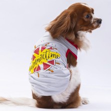 Pawstar Gri Summer Time Kedi Köpek Tişörtü - Kedi Köpek Kıyafeti 2xl