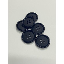 Nesgo Moda Trençkot Mont Düğmesi Italyan Düğme 6'lı Set Siyah 2,5 cm (M8926)