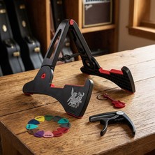 Midex Fgs-01 Portatif Katlanır Kaydırmaz Gitar Standı Sehpası