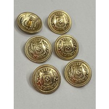 Nesgo Moda Trençkot ve Ceket Düğmesi Takımı 6'lı Set Gold / Çelenk Model