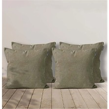 Goccia Home 4'lü Kırlent Kılıfı Dekoratif Bohem Soft Koltuk Sırt Hediyelik Punch Yapılabilir Çok Renkli