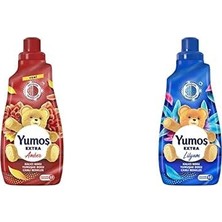 1001 Extra Konsantre Çamaşır Yumuşatıcısı Amber 1440 ml ve Yumoş Extra Çamaşır Yumuşatıcıs�