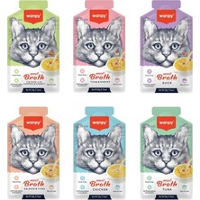 1001 Karışık Aromalı Kedi Çorbası (50GR x 6 Adet) Sıvı Kedi Ödülü