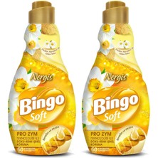 1001 Bingo Soft Konsantre Çamaşır Yumuşatıcısı Nergis 1440 ml x 2 Adet
