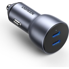 1001 Çift Pd Type-C Çıkışlı 50W Araç Çakmaklık Şarj Cihazı