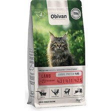 1001 Kuzu Etli ve Yaban Mersinli Yetişkin Kedi Maması 2 kg
