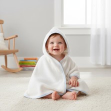 Unisex Yenidoğan Bebek Kapüşonlu Ahtapot Nakışlı Havlu