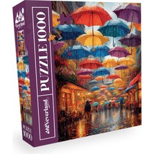 1001 1000 Parça - Raıny Umbrella Street (Yağmurlu Şemsiyeli Sokak)
