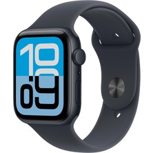 1001 Watch Se 3 Gps 44 mm Gece Yarısı Alüminyum Kasa Akıllı Saat ve Gece Yarısı Spor Kordon - M/l.
