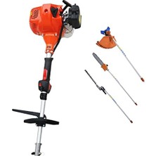 1001 RTM9639 32.6 Cc/1.2hp 255 mm Benzinli Tırpan Multifonksiyon, Yeşil