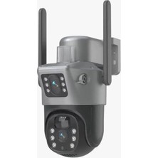 Blic Blm-81 Wi-Fi Ptz 2.4g Çift Lens Ip Kamera 6mp | IP66 Su Geçirmez, 355° Dönüş, Gece Görü