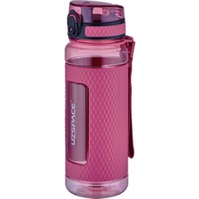1001 Fiftyfifty 800ML -Büyük Boy- Tritan Su Matarası Silikon Korumalı Kaydırmaz Gövde Pembe