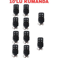 UK-911 433.92MHZ Kopyalanabilir Garaj Kumandası Bft Nice Beninca Uyumlu 4 Tuşlu 10 Adet