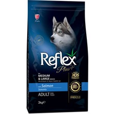 1001 Plus Orta&büyük Irk Somonlu Yetişkin Köpek Maması 3 kg