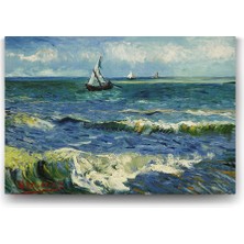 1001 Vincent Van Gogh - Saint Remy Deniz Tablosu - 75X50CM