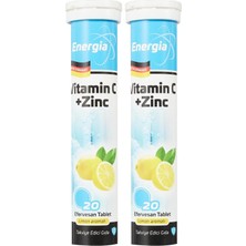 Çinko & Vitamin C (400 Mg) Efervesan Tablet Takviye Edici Gıda 2li Paket