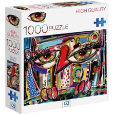 1001 Soyut Yüz 1000 Parça 2,2mm Kalınlık 48X68CM Profesyonel Hobi Puzzle Yapboz Serisi