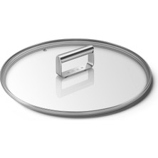 1001 CKFL2801, Sertleştirilmiş Camdan Düz Kapak, Çap 28 Cm, Paslanmaz Çelik Sap, Buhar Çıkışı,