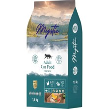1001 Az Tahıllı Yetişkin Kedi Maması Tavuklu 1,5 kg