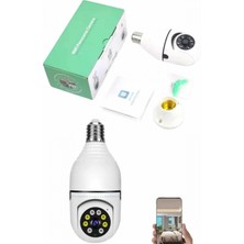 Hace Bazaar Güvenlik Kamerası Wi-Fi Özellikli 360 Derece Full Hd 1080P Ampül Kamera