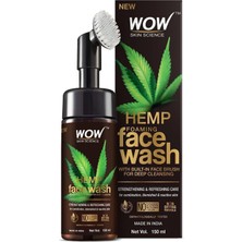 1001 Wow Skin Science Hemp Yüz Temizleme Köpüğü-Güçlendirici Yenileyici Canlandırıcı Yüzde Dok