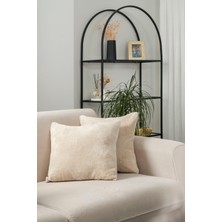1001 Çift Tarafı Wellsoft Kumaş 2'li 44X44 cm Hediyelik Dekoratif Pelüş Kırlent Kılıfı Yastık K