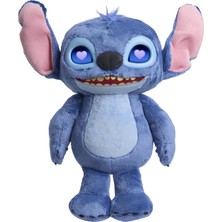 1001 Disney Stitch Many Moods 34,3 cm Büyük Etkileşimli Pelüş Oyuncak, 50+ Ses Efekti ve Sözler, Et