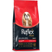 1001 Plus Kuzu Etli Mini ve Küçük Irk Yetişkin Köpek Maması 3 kg