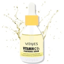 1001 C Vitamini%10 ve Panthenol Cilt Tonu Eşitleyici Leke Karşıtı Aydınlatıcı Nemlendirici Serum,