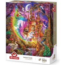 1001 Gökkuşağı Şatosu 500 Parça Puzzle